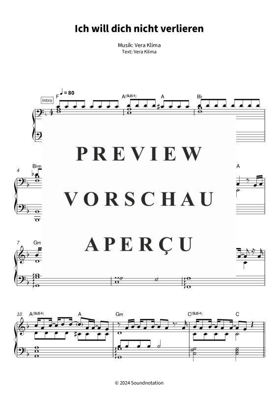 gallery: Ich will dich nicht verlieren, Vera Klima, (Klavier Solo)