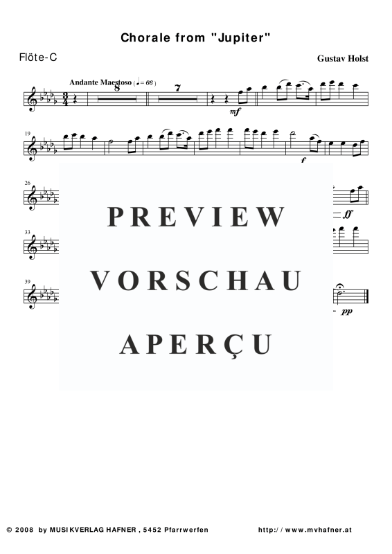 Product gallery: Page 11 of 11 Jupiter aus ´Die Planeten´, , (large wind orchestra)