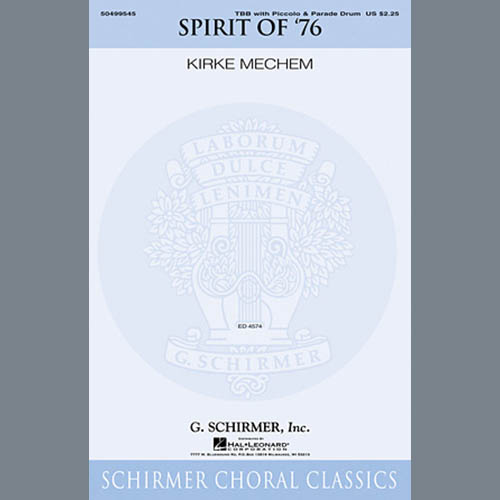cover: The Spirit of '76, Kirke Mechem, Chor