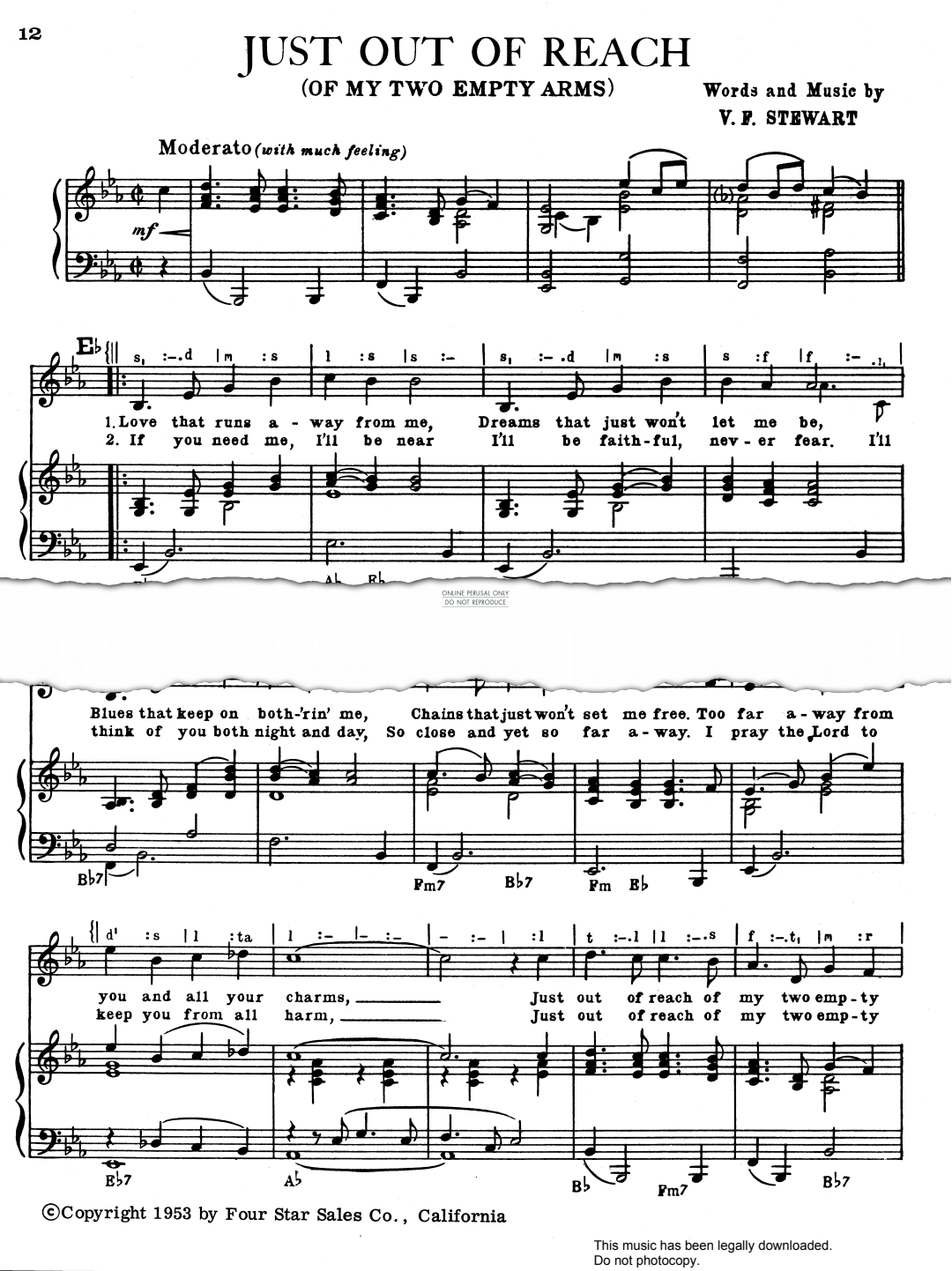 Product gallery: Page 1 of 1 Just Out Of Reach (Of My Two Empty Arms), Tom Jones