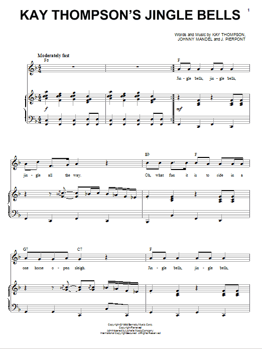 Produktbild zu: Kay Thompson's Jingle Bells