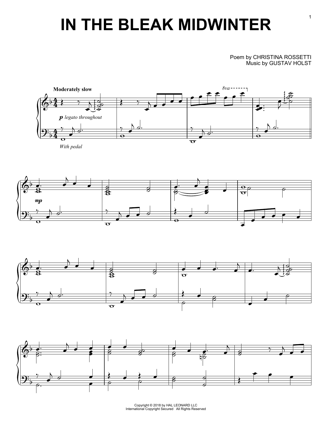 Product picture to: In The Bleak Midwinter [Jazz version]
