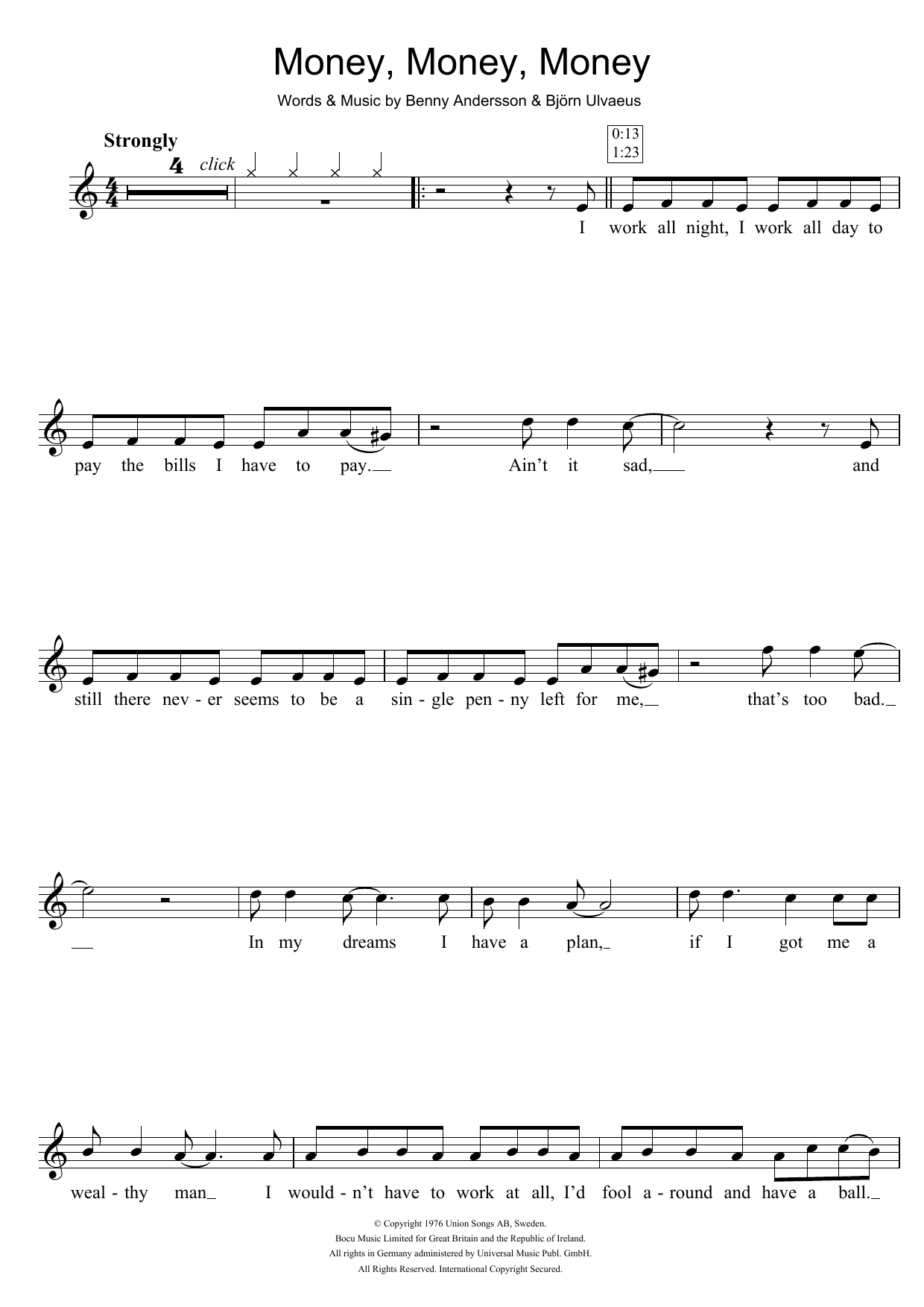 Product gallery: Page 1 of 1 Money, Money, Money, ABBA