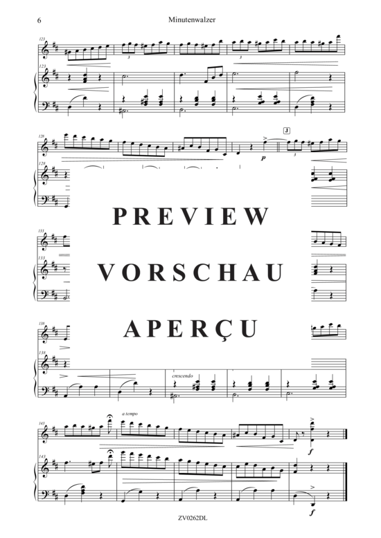gallery: Minutenwalzer Valse op 64 Nr 1 , , (Violine + Klavier)