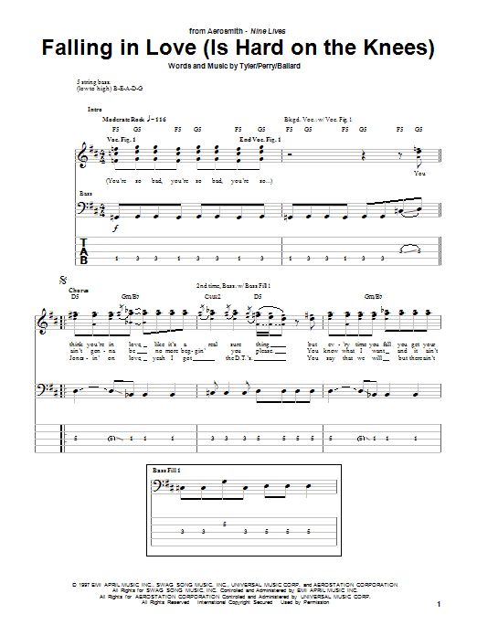 Produktgalerie: Seite 1 von 1 Falling In Love (Is Hard On The Knees), Aerosmith