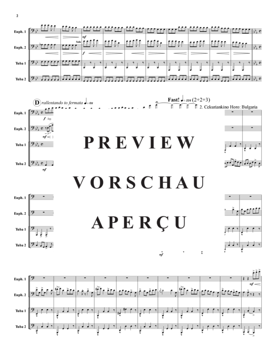 Product gallery: Page 3 of 21 Fantasia of Eastern European Village Dances , , (Tuba Quartet: 2x Baritone, 2xTuba)