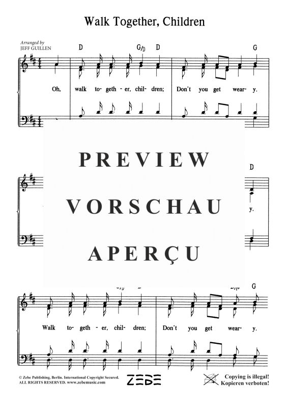 gallery: Walk Together Children, , Gemischter Chor