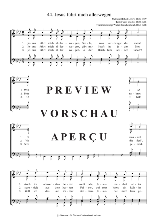 Product gallery: Page 2 of 3 Jesus führt mich allerwegen  , , (mixed choir)