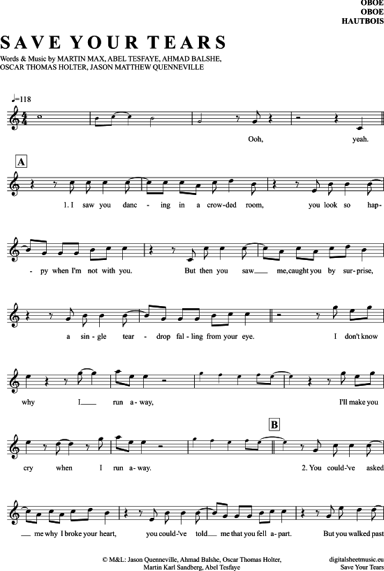 Produktbild zu: Save Your Tears The Weeknd