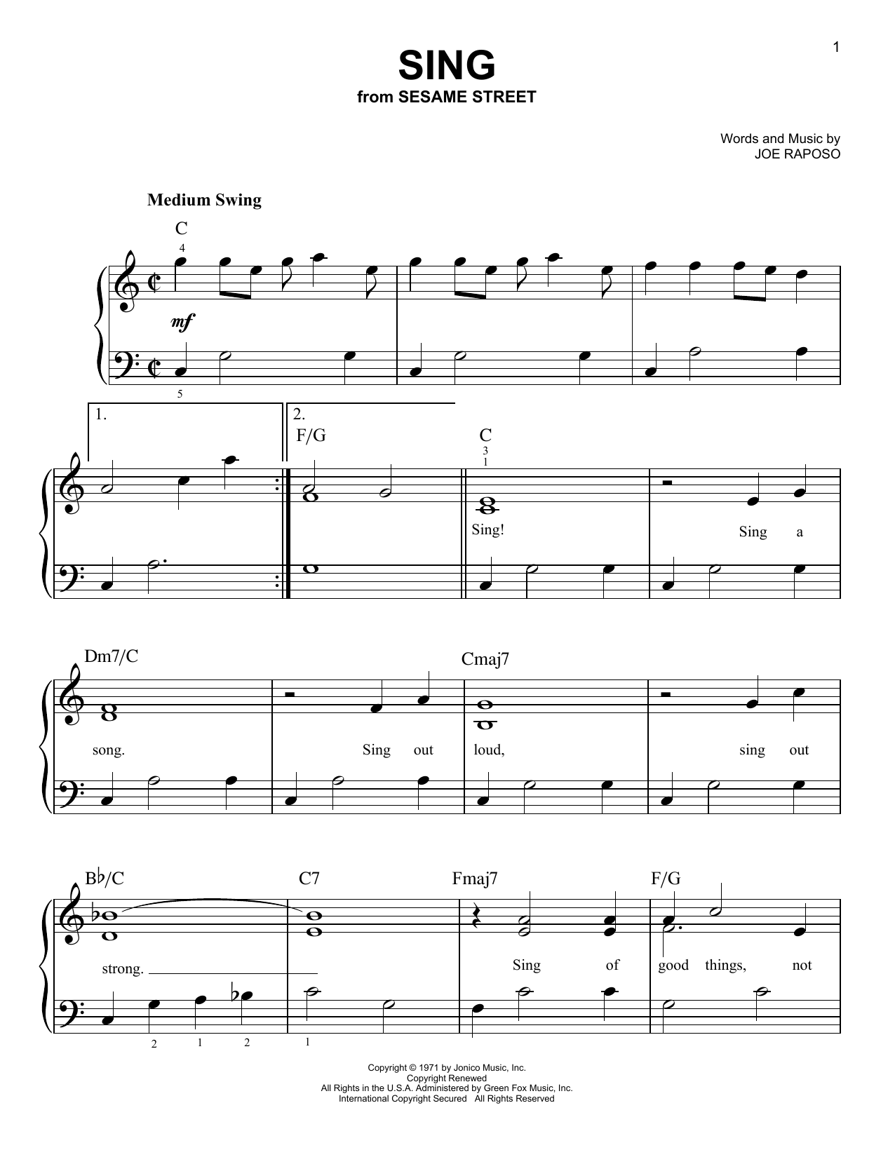 Produktbild zu: Sing