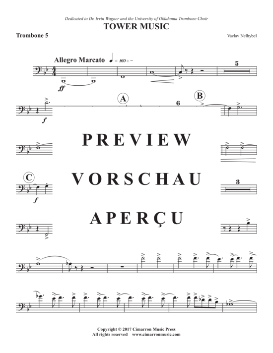 Product gallery: Page 18 of 21 Tower Music , , (Trombone ensemble 1-8 trombones)