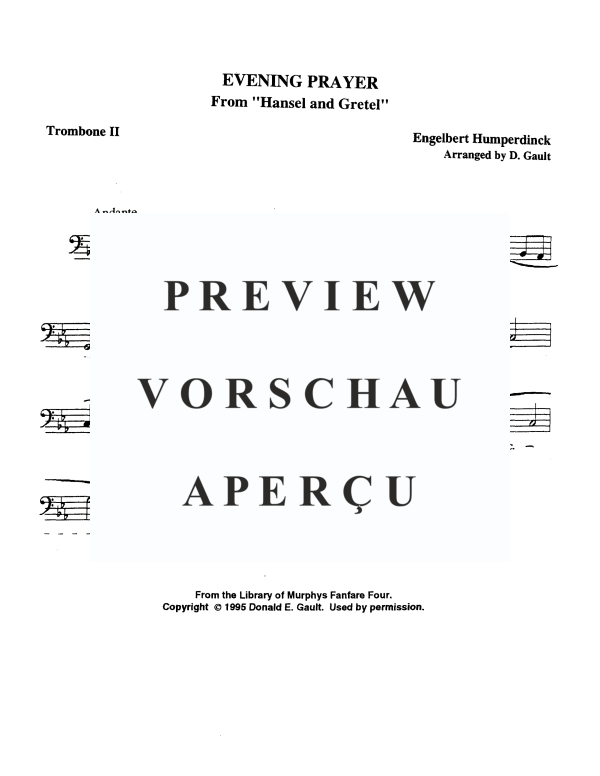 Produktgalerie: Seite 9 von 10 Abendgebet aus Hänsel und Gretel, , Blechbläser Quartett