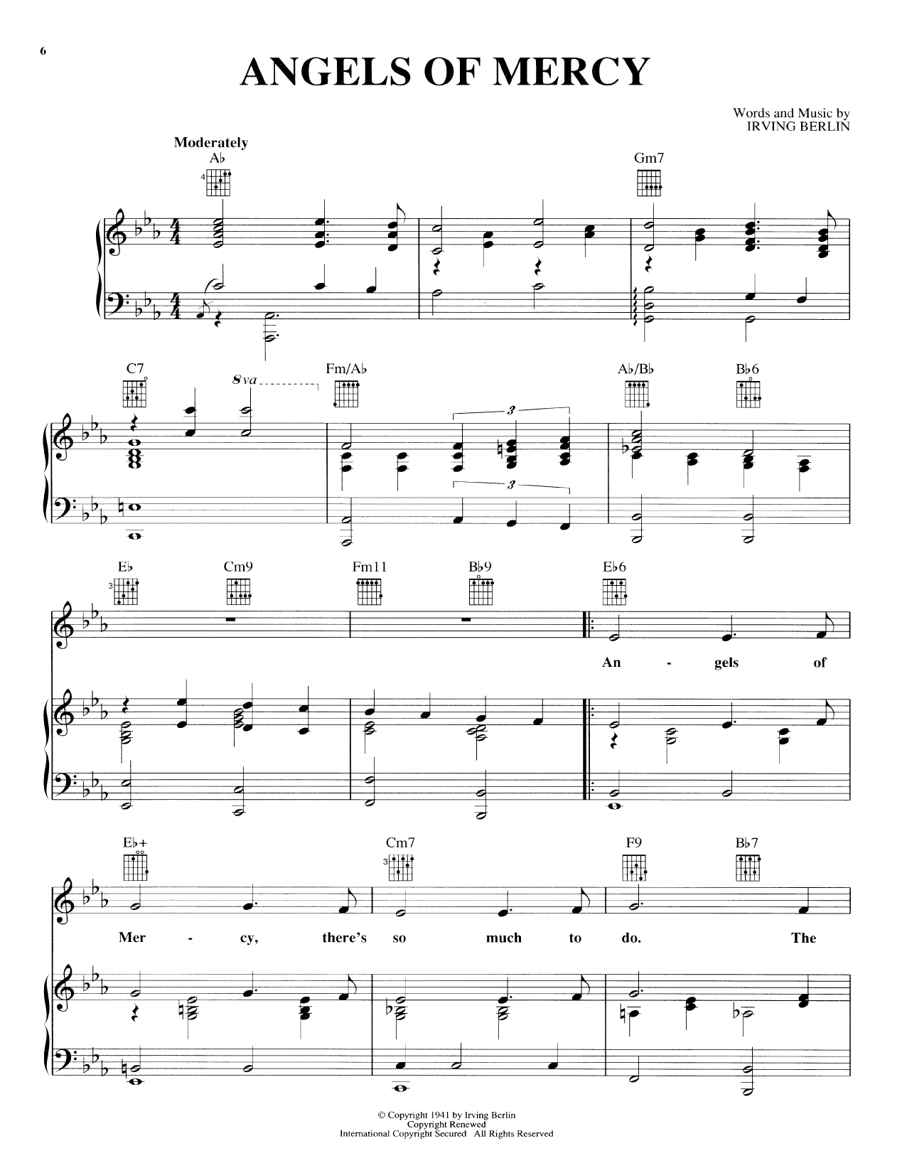 Product gallery: Page 1 of 1 Angels Of Mercy, Irving Berlin