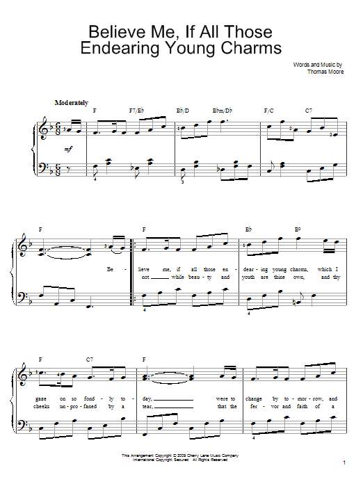 Produktbild zu: Believe Me, If All Those Endearing Young Charms