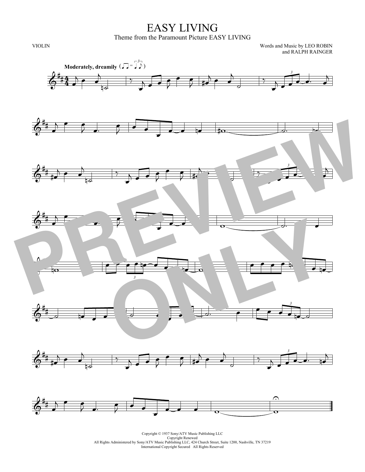 Produktgalerie: Seite 1 von 1 Easy Living, Billie Holiday, Violine
