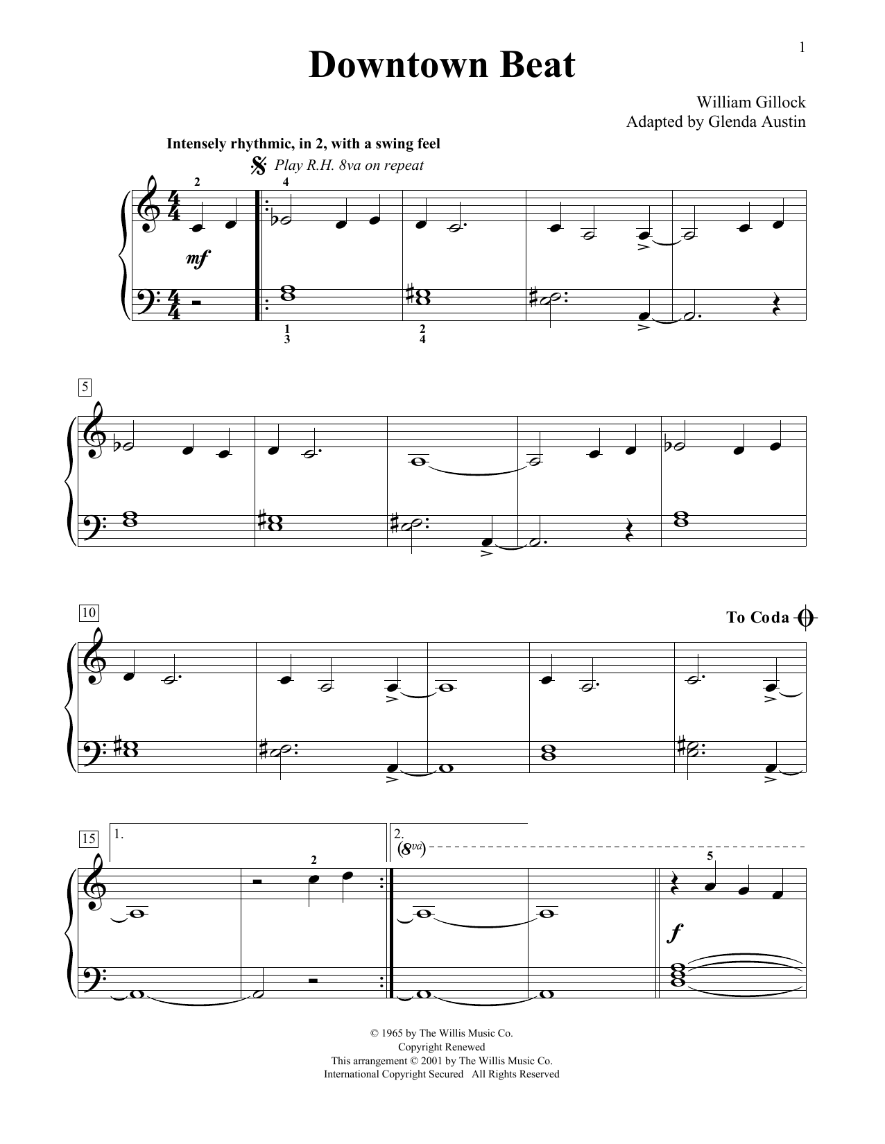 Produktbild zu: Downtown Beat (Simplified) (adapted by Glenda Austin)