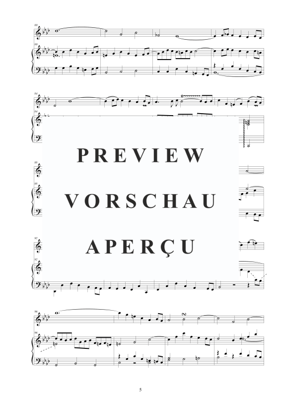Produktgalerie: Seite 6 von 11 Flöten Sonate Nr. 5 in F-Moll BWV 1018, , Flöte und Cembalo/Klavier