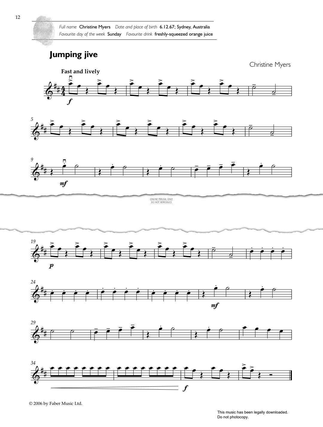 Produktgalerie: Seite 1 von 1 Jumping Jive, Christine Myers, Klavier, Violine