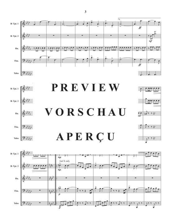 Produktgalerie: Seite 5 von 17 Recognition March , , (Blechbläser Quintett)