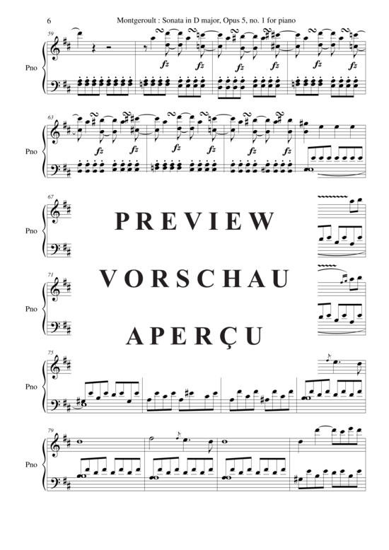 Product gallery: Page 7 of 21 Sonata in D Major, Opus 5 no. 1 , Horvath, Nicolas, Piano Solo