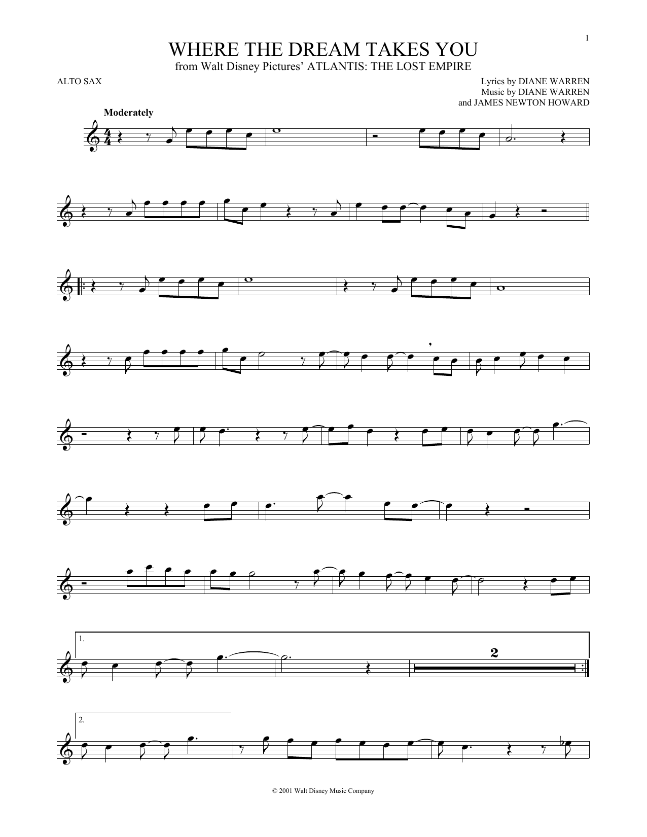 Product gallery: Page 1 of 1 Where The Dream Takes You, James Newton Howard