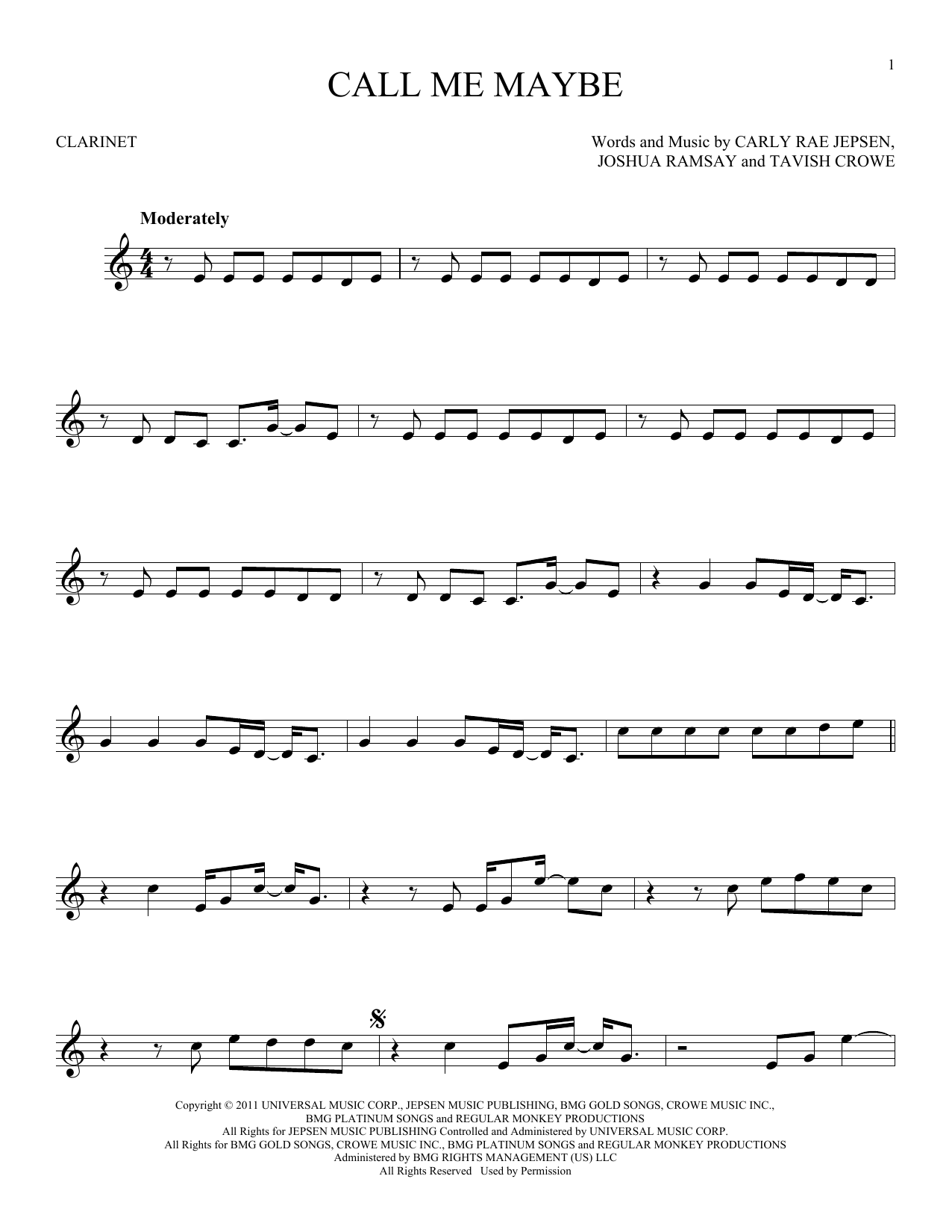 Produktbild zu:  Call Me Maybe - Carly Rae Jepsen