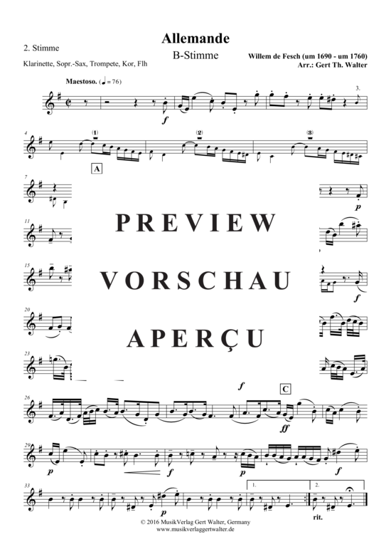 Produktgalerie: Seite 13 von 21 Allemande , , (Quintett flexible Besetzung)