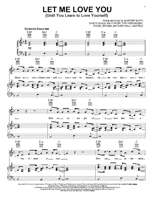 Produktbild zu: Let Me Love You (Until You Learn To Love Yourself)