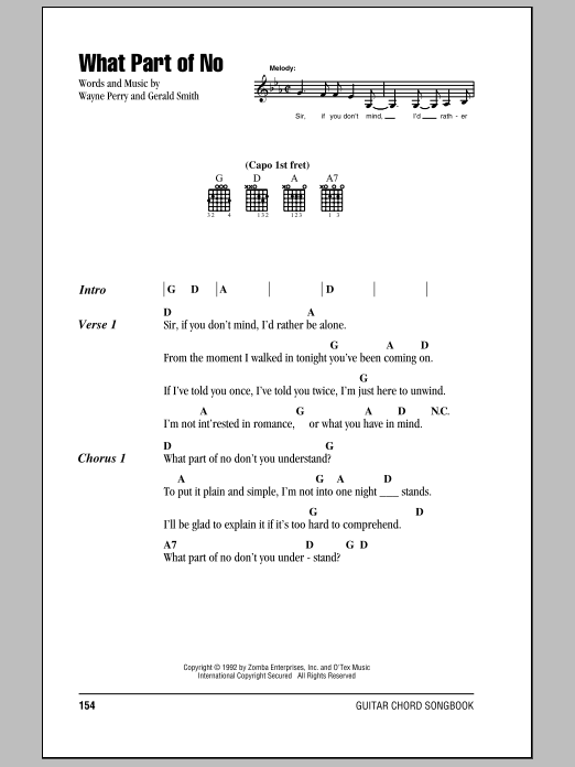 Produktgalerie: Seite 1 von 1 What Part Of No, Lorrie Morgan, Gitarre