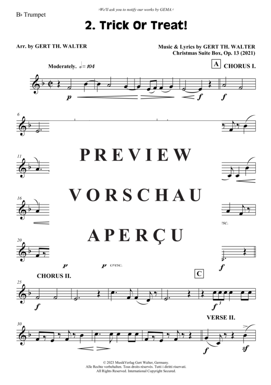 Produktgalerie: Seite 14 von 21 Trick Or Treat! , , (Jazz Combo Band + 2 Bläser)