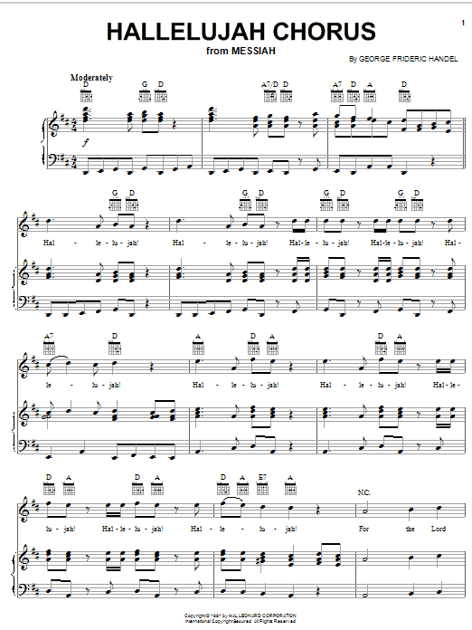 Produktbild zu: Hallelujah Chorus
