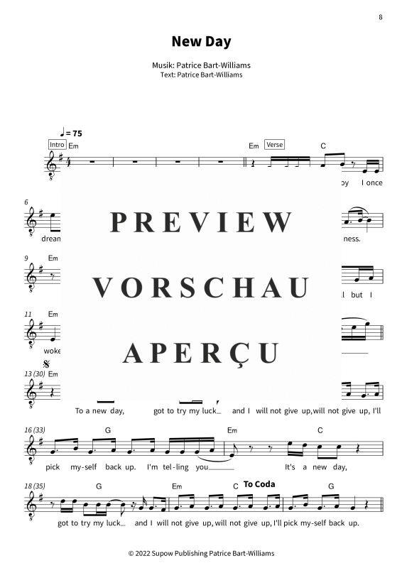 Produktgalerie: Seite 10 von 11 Sunlit Soul - Leadsheets von Patrice, Patrice, Gesang & Akkorde