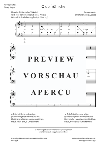 Product picture to: O du fröhhlicheSizilianisches Volkslied / Ekkehard Koch