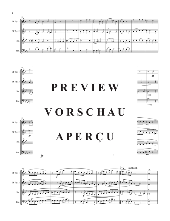 gallery: O Heiland reiss die Himmel auf (2xTromp in B, Horn in F (Pos) , , (2xTromp in B, Horn in F (Pos), Pos)