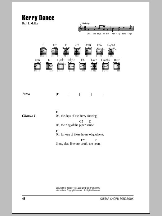 Product gallery: Page 1 of 1 Kerry Dance, J.L. Molloy
