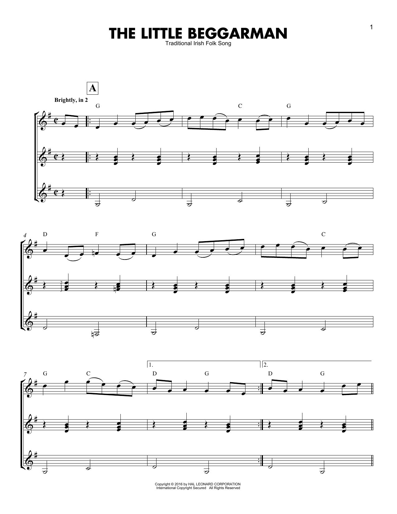 Product gallery: Page 1 of 1 The Little Beggarman, Traditional Irish Folk Song