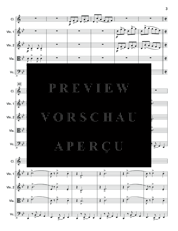 Produktgalerie: Seite 7 von 11 Suggestioni, , (Klarinette Solo und Streicher Quartett)