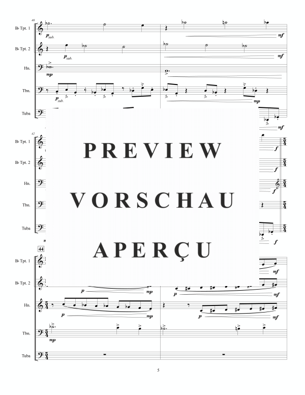 Produktgalerie: Seite 11 von 11 Dream Journal, , (Blechbläser Quintett)