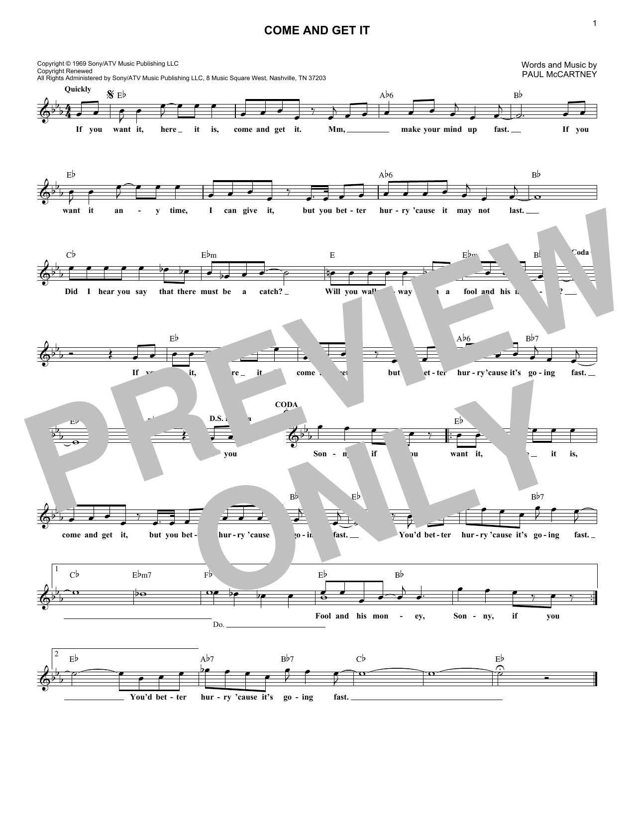 Produktbild zu: Come And Get It