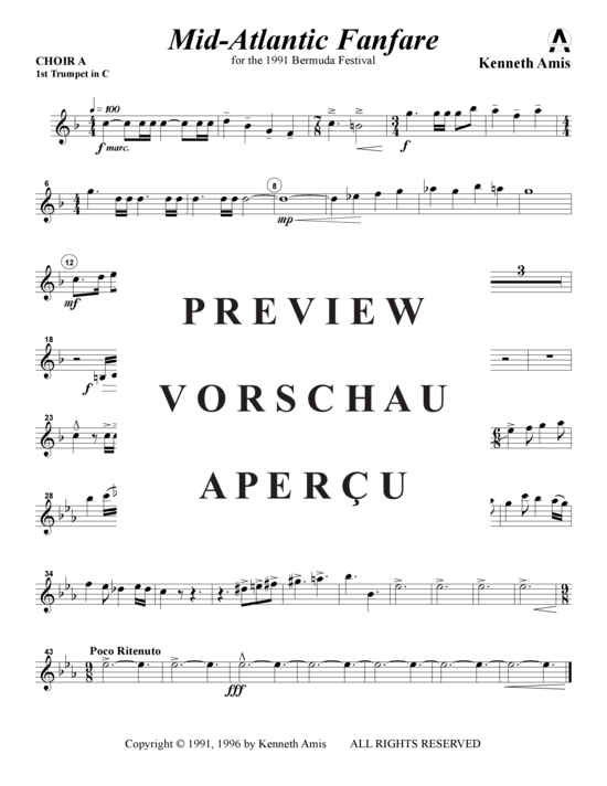 Produktgalerie: Seite 17 von 21 Mid-Atlantic Fanfare , , (Doppel-Blechbläserquintett)