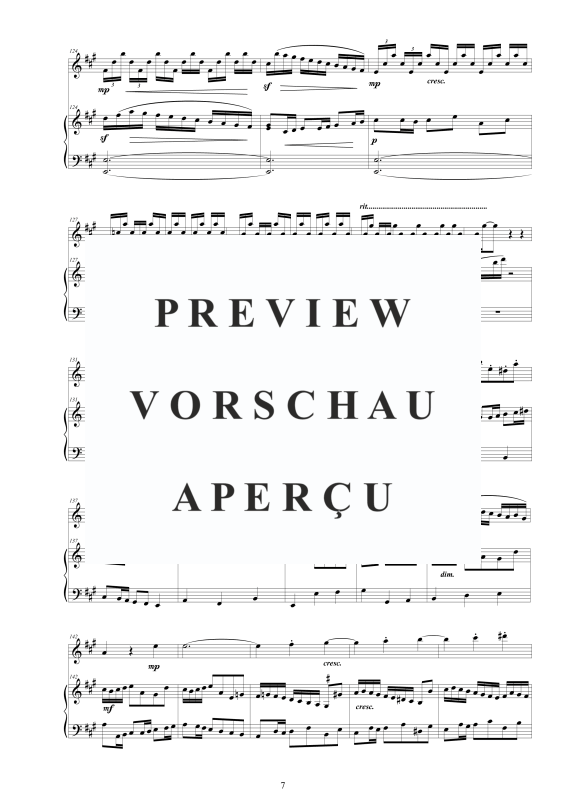 Produktgalerie: Seite 8 von 11 Flötensonate Nr. 2 A-Dur BWV 1015, , Flöte und Cembalo/Klavier