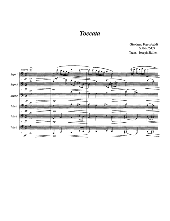 Produktbild zu: Toccata Girolamo Frescobaldi