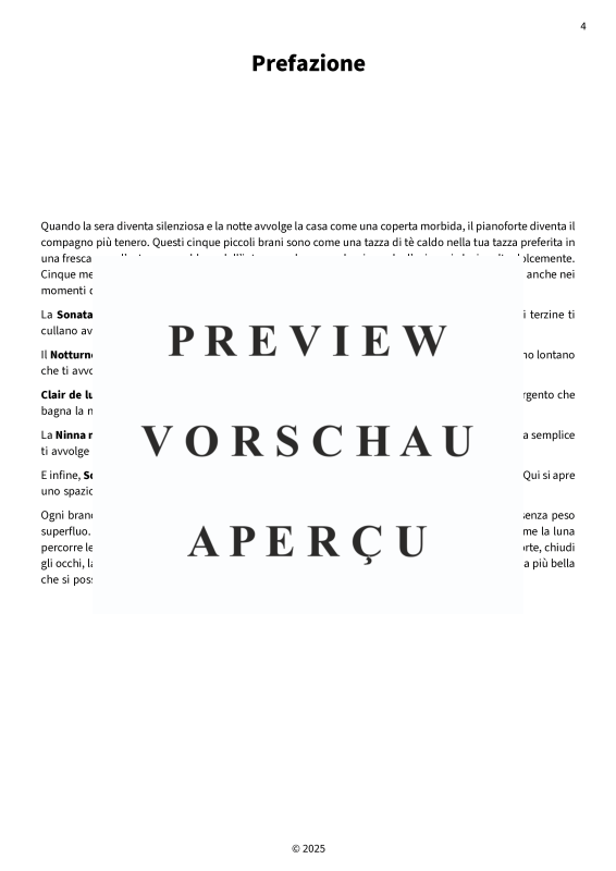gallery: Pezzi notturni sognanti - Pezzi per pianoforte semplificati per la pace interiore, , Klavier Solo