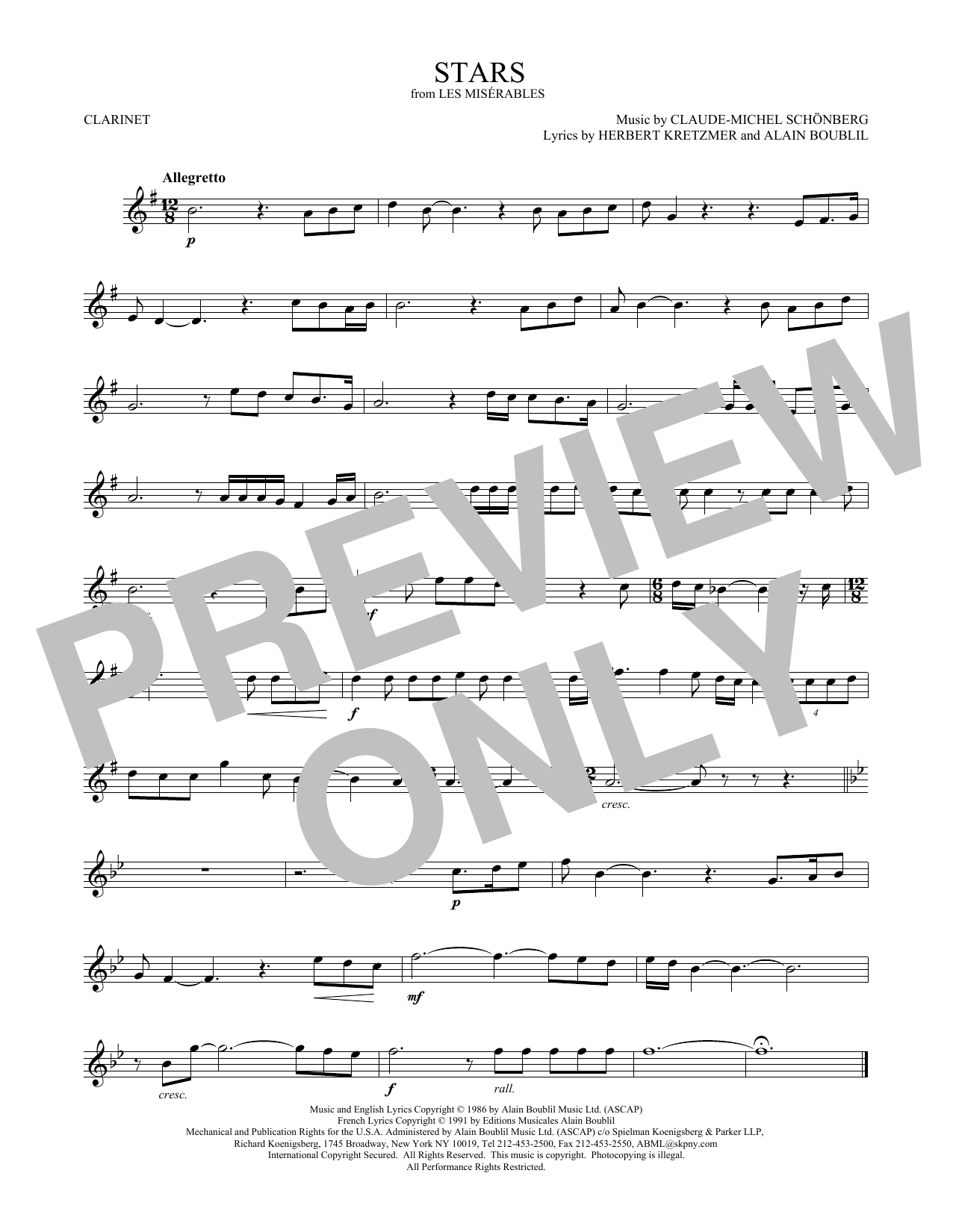 Product gallery: Page 1 of 1 Stars, Claude-Michel Schönberg