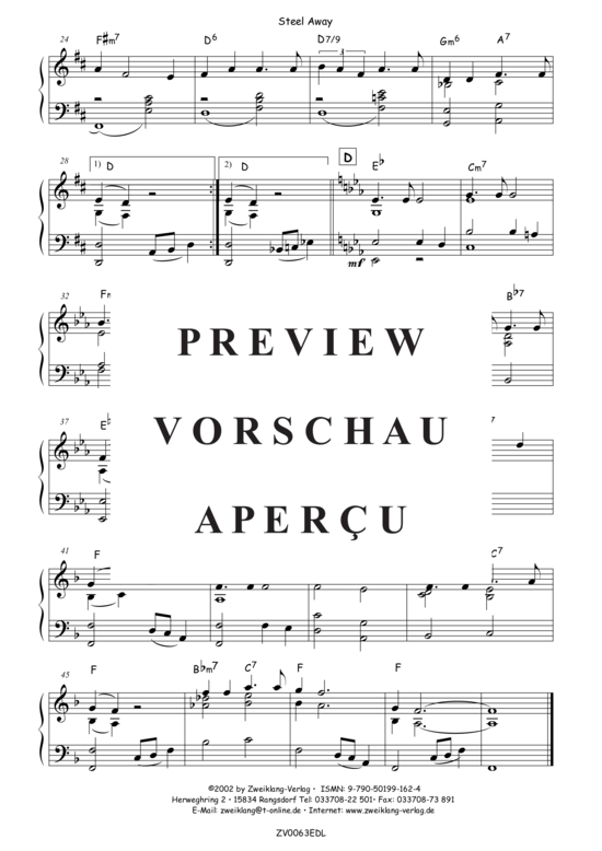 Product gallery: Page 3 of 3 Steel Away , , Piano Solo