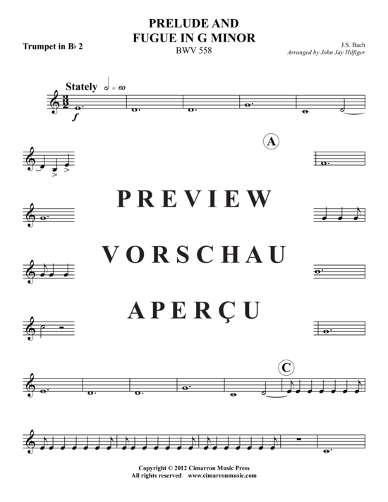 Produktgalerie: Seite 8 von 15 Prelude und Fuge in G-Moll  , , (2x Tromp in B, Horn/Pos, Pos)