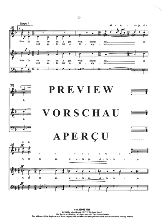 Product gallery: Page 3 of 3 Geboren ist uns ein Kind so klein , , (mixed choir)