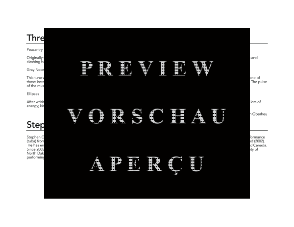 Produktgalerie: Seite 4 von 11 Three Scenes, , (Tuba Ensemble EEEETTTT)