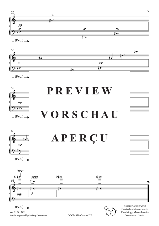 Product gallery: Page 6 of 6 Cantus III , , Piano Solo