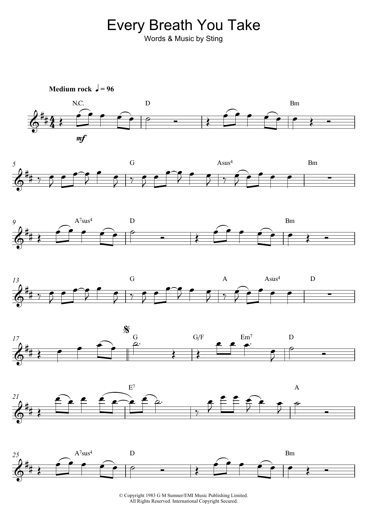 Product gallery: Page 1 of 1 Every Breath You Take, The Police